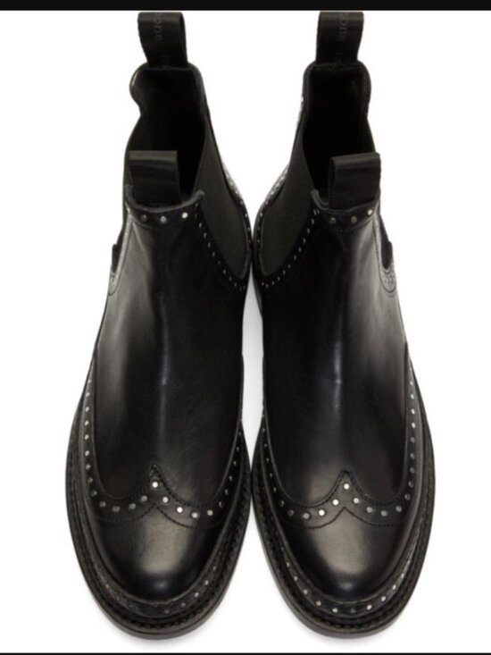 rag & bone Shoes - Rag & Bone Benson Chelsea Boots Black Studded Leather Ankle Boots 38 / 7.5